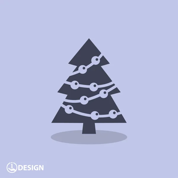 Pictograful copacului de Crăciun — Vector de stoc