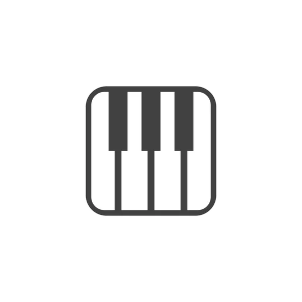 Clé de musique et clavier — Image vectorielle