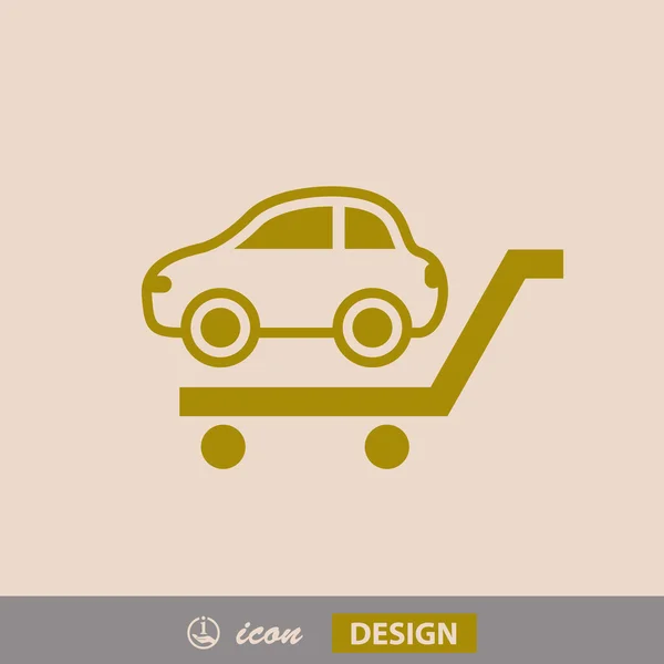 Pictograph of car icon — Stock Vector