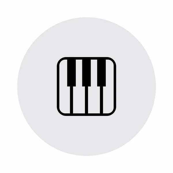 Pictograma de teclado de música — Vetor de Stock