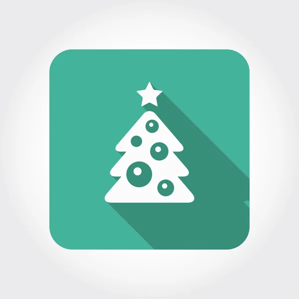 Pictograph van kerstboom — Stockvector