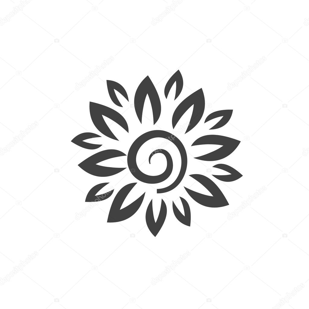 Pictograph of abstract flower