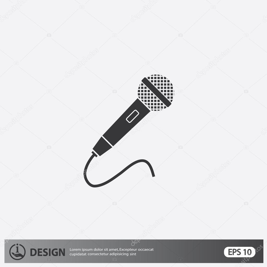 Microphone icon illustration