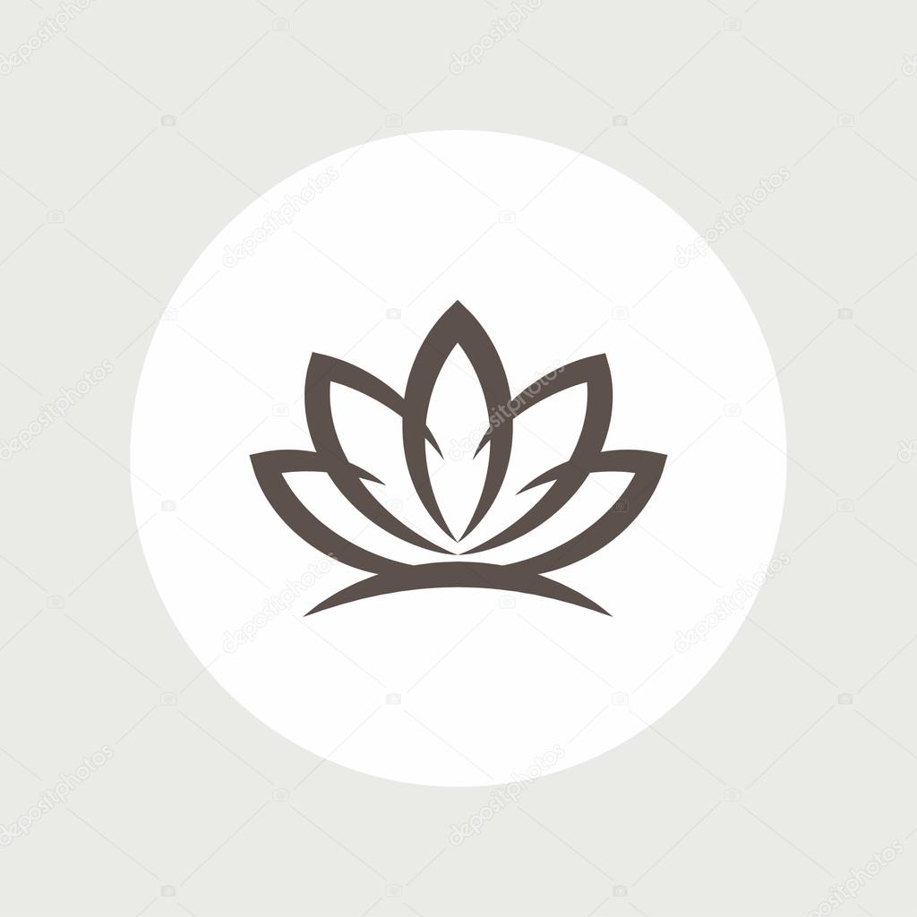 Pictograph of lotus flower