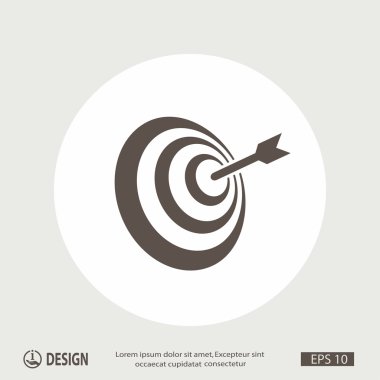 Oklu hedefin piktografı