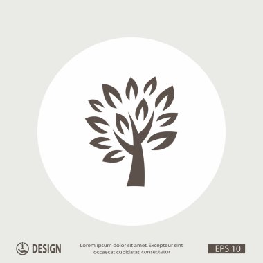 ağaç simgesiyle resim