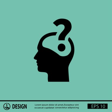 soru işareti ve adam