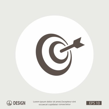 Oklu hedefin piktografı