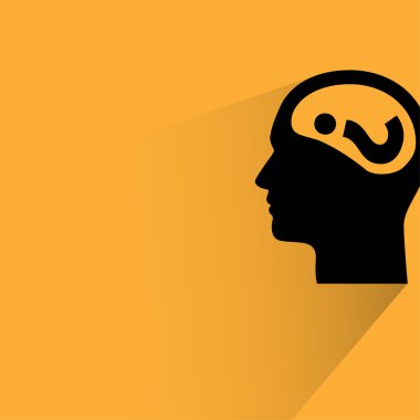 soru işareti ve adam simgesi