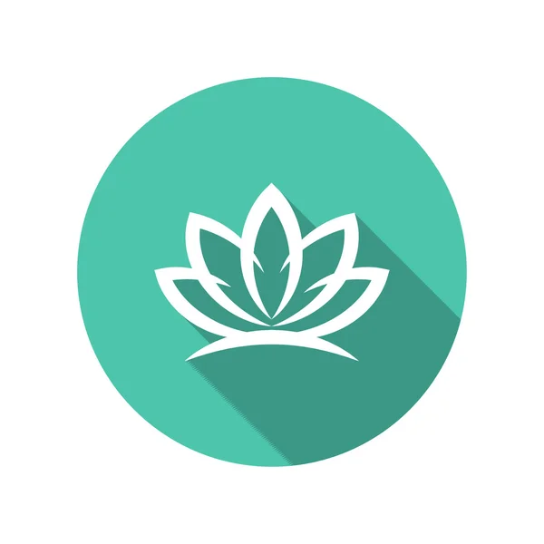 Pictogramme de beau lotus — Image vectorielle