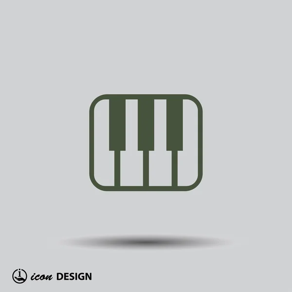 Pictogramme du clavier de musique — Image vectorielle