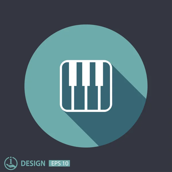 Pictografía del teclado musical — Vector de stock