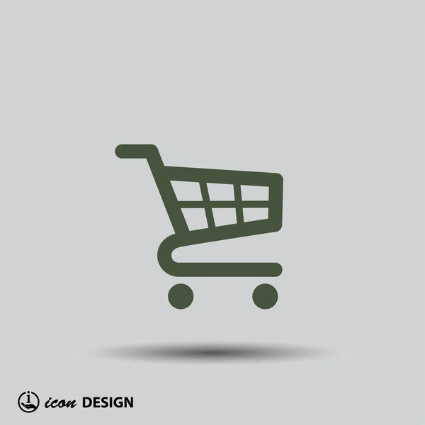 Pictograph of shopping cart — Stock Vector