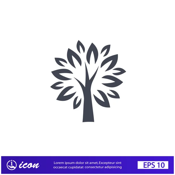 Pictograph of tree icon — Stock Vector