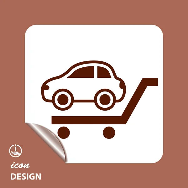 Pictograph van auto-pictogram — Stockvector