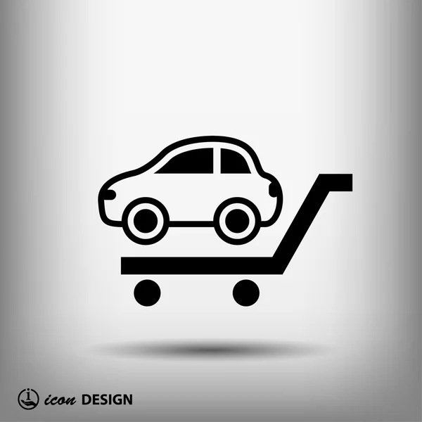 Pictograph of car icon — Stock Vector