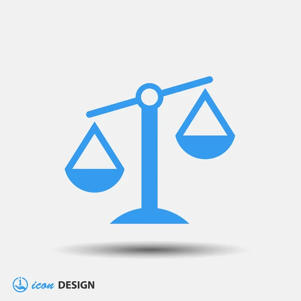 Pictograph van Justitie schalen — Stockvector