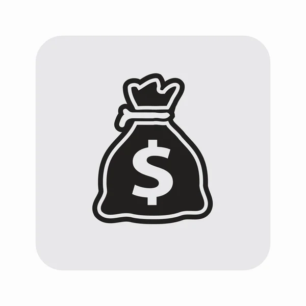 Pictograph of money bag — Stock Vector