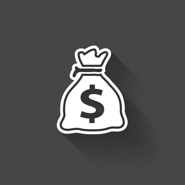 Pictografía de bolsa de dinero — Vector de stock