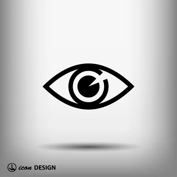 Pictografía del icono del ojo — Vector de stock