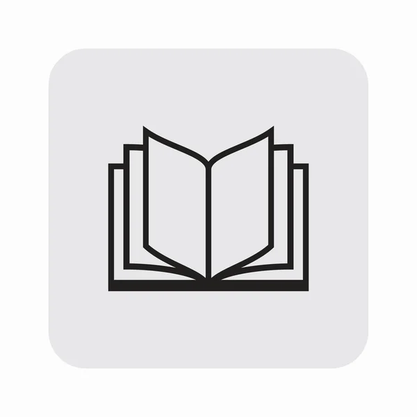 Pictografía del icono del libro — Vector de stock