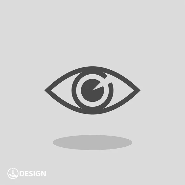 Pictografía del icono del ojo — Vector de stock