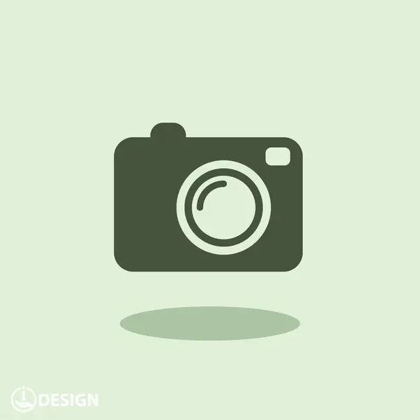 Pictograph van camera silhouet. — Stockvector