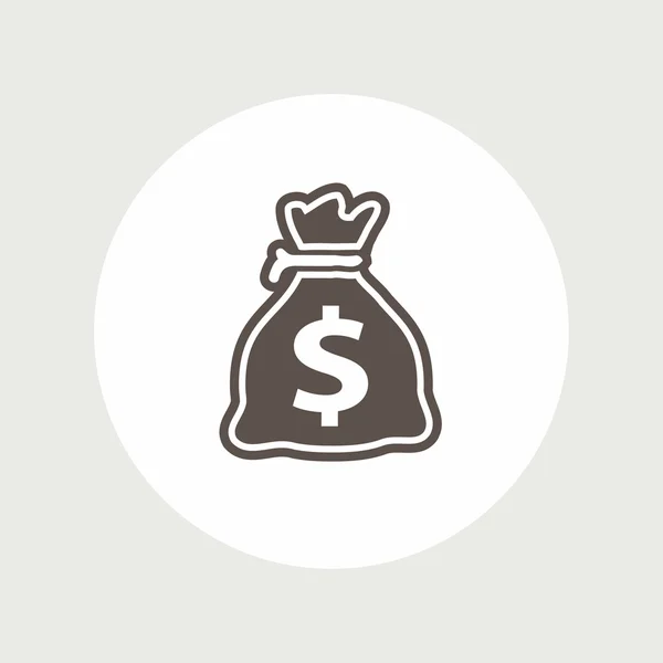 Pictografía de bolsa de dinero — Vector de stock