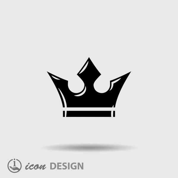 Pictografía de la corona del rey — Vector de stock