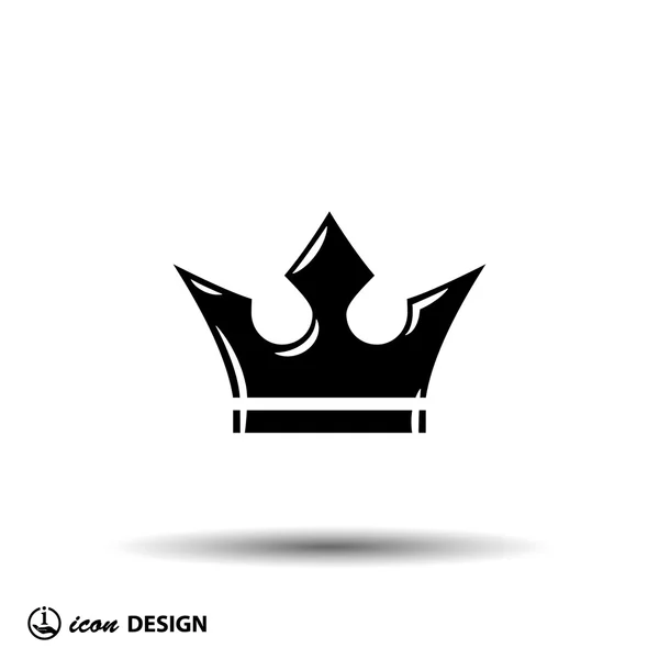 Pittogramma della corona reale — Vettoriale Stock