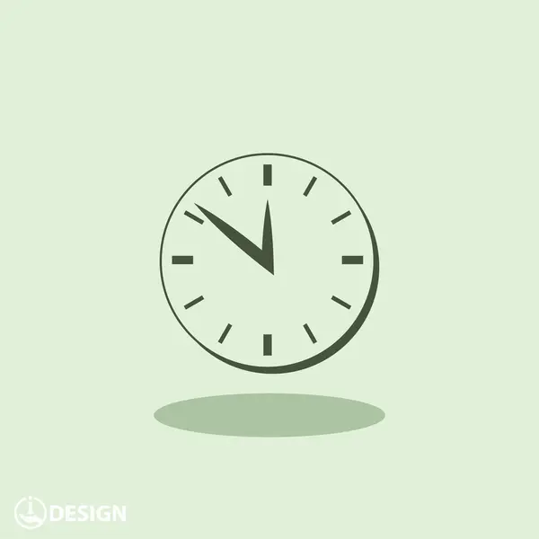 Pictografía del reloj con flecha — Vector de stock