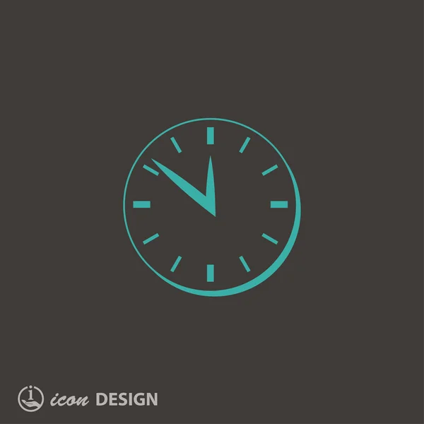 Pictografía del reloj con flecha — Vector de stock