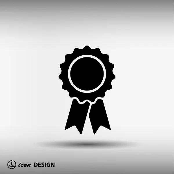 Pictografía de la insignia del premio — Vector de stock