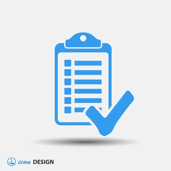 Pictograph checklista ja sjunga. — Stock vektor