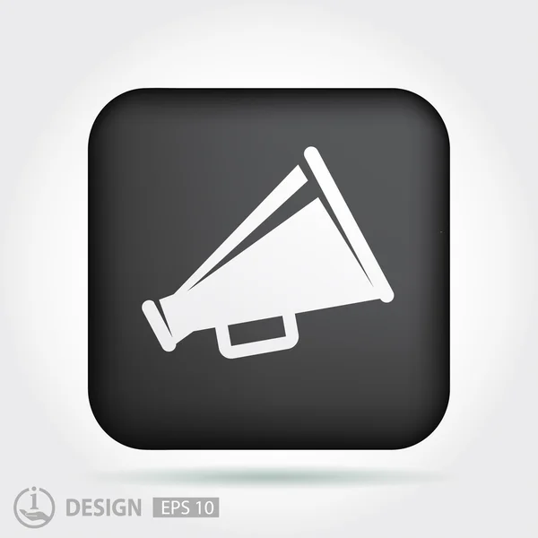 Pictogramme du haut-parleur mégaphone — Image vectorielle
