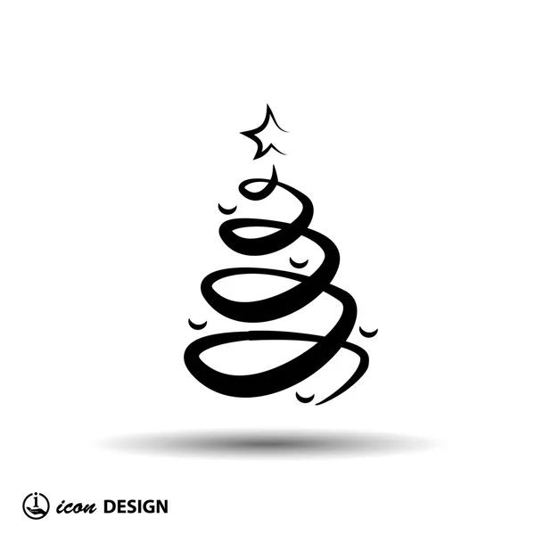 Pictogramme de l'arbre de Noël — Image vectorielle