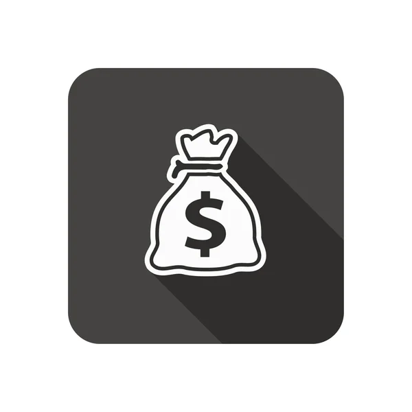 Pictografía de bolsa de dinero — Vector de stock