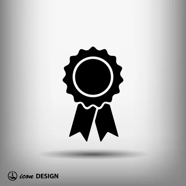 Pictografía de la insignia del premio — Vector de stock