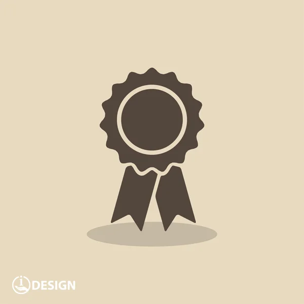 Pictograph av award badge — Stock vektor