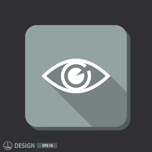 Pictografía del icono del ojo — Vector de stock