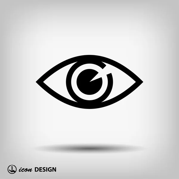 Pictograph of eye icon — Stock Vector