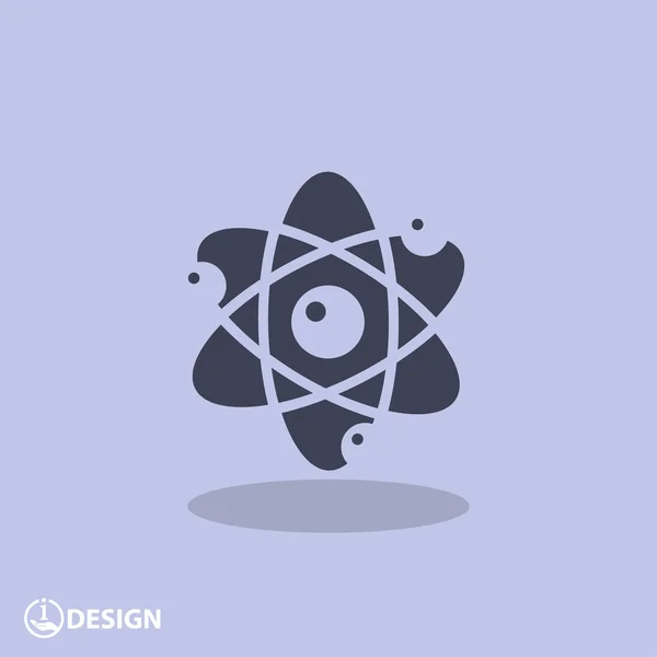 Pictografía del icono del átomo — Vector de stock