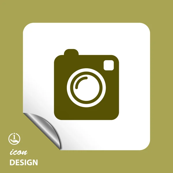 Pictograph of camera icon — Stock Vector