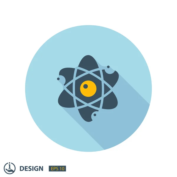 Pictograph av atom-ikonen — Stock vektor
