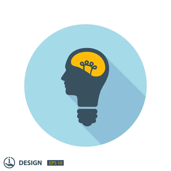 Pictografía del concepto de bombilla — Archivo Imágenes Vectoriales