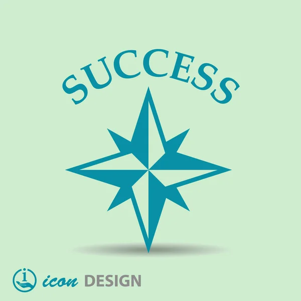 Pictograph av framgång-ikonen — Stock vektor