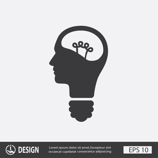 Pictografía del concepto de bombilla — Archivo Imágenes Vectoriales
