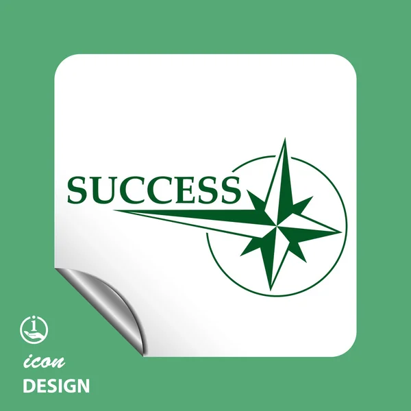 Pictograph of success icon — Stock Vector