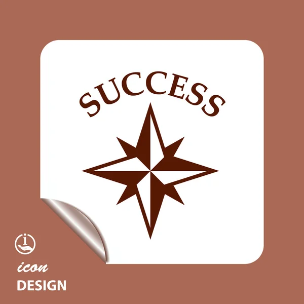 Pictograph of success icon — Stock Vector