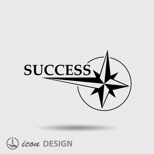 Pictografia do ícone de sucesso — Vetor de Stock